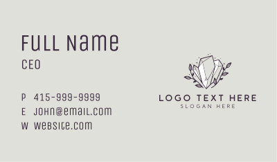Luxe Premium Crystal Stone Business Card Image Preview