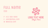 Abstract Pink Flower Business Card Image Preview