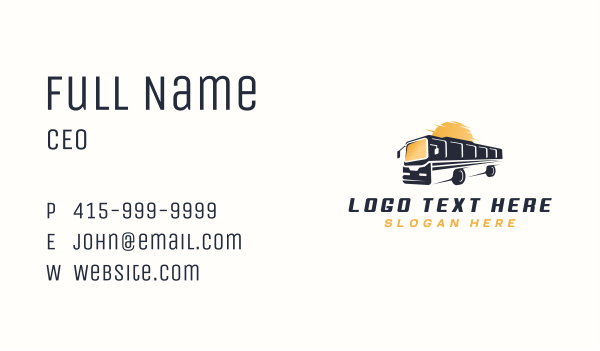 Bus Transport Travel Business Card Design Image Preview