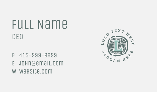 Brown Wood Lumber  Business Card Design Image Preview