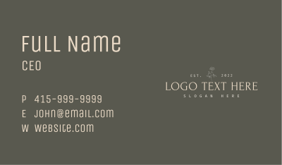Luxurious Boutique Wordmark Business Card Image Preview