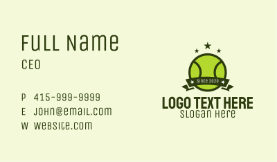 Sport Tennis Ball Business Card Image Preview