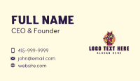 Fox Tennis Athlete Business Card Design