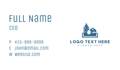 Building House Pipe Plumbing Business Card Image Preview