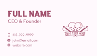 Heart Needle Seamstress Business Card Image Preview