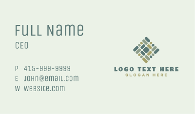 Brown Tile Floor Business Card Image Preview