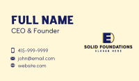 Electric Plug Letter E  Business Card Image Preview