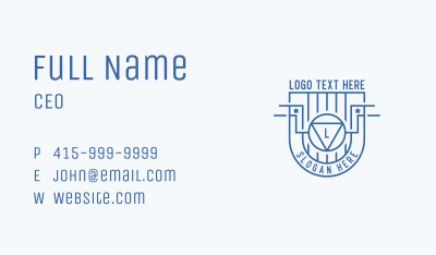 Generic Defense Shield Business Card Image Preview