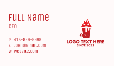 Red Devil Juice  Business Card Image Preview