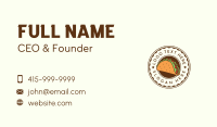 Taco Mexican Restaurant Business Card Design