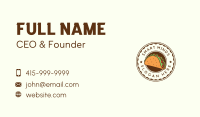 Taco Mexican Restaurant Business Card Image Preview