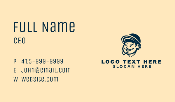 Smiling Chinese Guy Business Card Design Image Preview