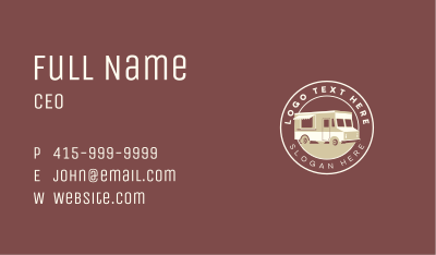 Food Truck Vehicle Business Card Image Preview