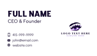 Feminine Eyelashes Beauty Business Card Image Preview