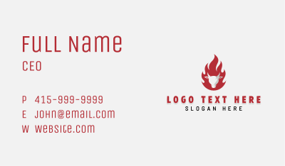 Barbecue Beef Grilling Business Card Image Preview