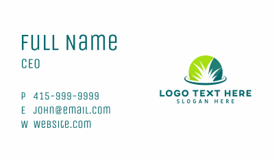 Grass Yard Gardening Business Card Image Preview