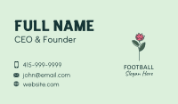 Pink Flower Stalk Business Card Image Preview