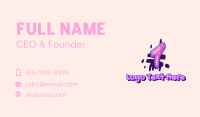 Pop Graffiti Art Number 1 Business Card Image Preview