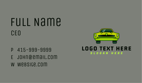 Classic Sports Car Business Card Design Image Preview