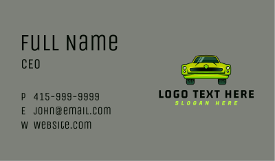 Classic Sports Car Business Card Image Preview
