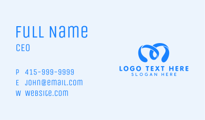 Digital Marketing Letter M Business Card Image Preview