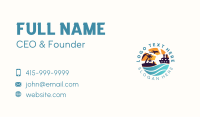 Island Flight Cruise Travel Business Card Image Preview