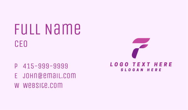 Logistics Courier Letter F Business Card Design Image Preview