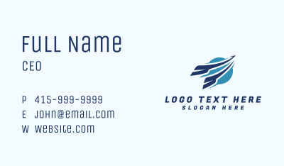 Express Fast Logistics Business Card Image Preview