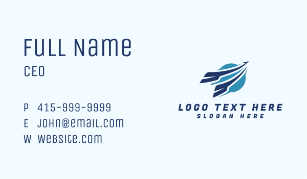 Express Fast Logistics Business Card Design Image Preview
