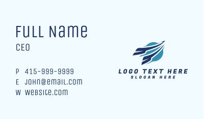 Express Fast Logistics Business Card Image Preview