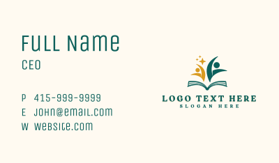 Children School Library Business Card Image Preview