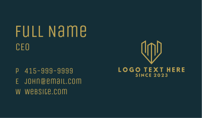 Geometric Viking Helmet Business Card Image Preview