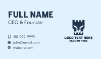 Gladiator Helmet Fortress  Business Card Image Preview