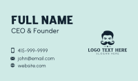 Mustache Barber Grooming Business Card Preview