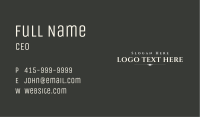 Elegant Professional Wordmark Business Card Image Preview