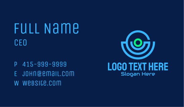 Surveillance Camera Tech  Business Card Design Image Preview