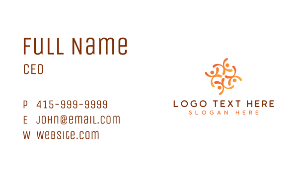 People Social Charity  Business Card Design Image Preview
