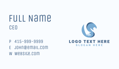 Human Social Worker Business Card Image Preview