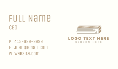 Arrow Shipping Container Business Card Image Preview