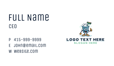 Bucket Housekeeping Janitorial Business Card Image Preview