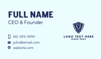 Blue Insurance Shield  Business Card Image Preview
