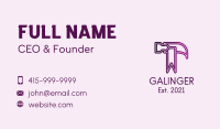 Gradient Hammer Outline  Business Card Image Preview
