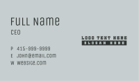 Punk Western Wordmark Business Card Image Preview