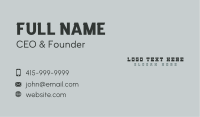 Punk Western Wordmark Business Card Image Preview
