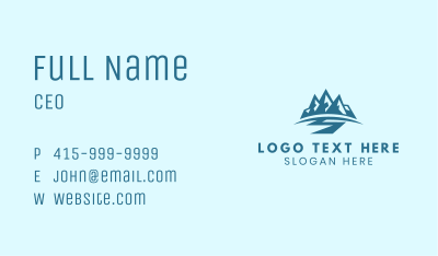 Mountain Peak Path Business Card Image Preview
