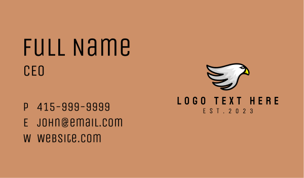 Eagle Bird Mascot Business Card Design Image Preview