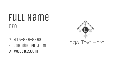 Nature Minimalist Letter Business Card Image Preview