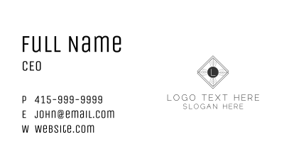 Nature Minimalist Letter Business Card Image Preview