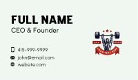 Strong Man Powerlifting Business Card Image Preview