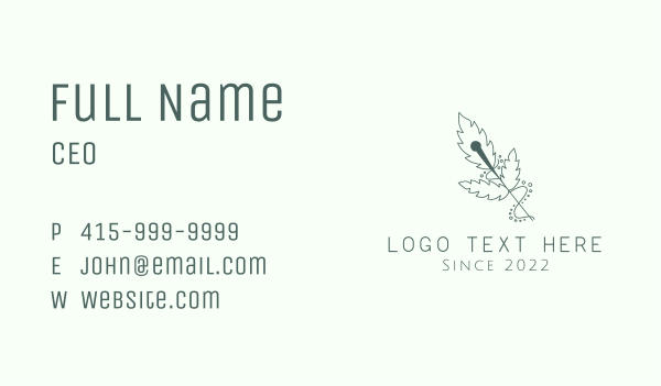 Nature Acupuncture Business Card Design Image Preview
